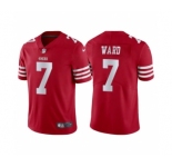 Men's San Francisco 49ers #7 Charvarius Ward Red Vapor Untouchable Limited Stitched Jersey