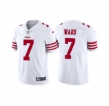 Men's San Francisco 49ers #7 Charvarius Ward White Vapor Untouchable Limited Stitched Jersey
