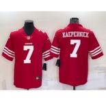 Men's San Francisco 49ers #7 Colin Kaepernick 2022 Red Vapor Untouchable Stitched Football Jersey