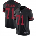 Men's San Francisco 49ers #71 Trent Williams Black Vapor Untouchable Limited Stitched Football Jersey