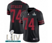 Men's San Francisco 49ers #74 Joe Staley Black Alternate Vapor Untouchable Limited Player Super Bowl LIV Bound Football Jersey