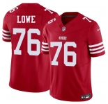 Men's San Francisco 49ers #76 Vederian Lowe Red 2026 F.U.S.E. Vapor Untouchable Limited Football Stitched Jersey