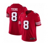 Men's San Francisco 49ers #8 Steve Young Limited Red Rush Vapor Untouchable Football Jerseys