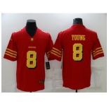 Men's San Francisco 49ers #8 Steve Young Red Gold Untouchable Limited Jersey
