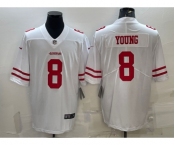 Men's San Francisco 49ers #8 Steve Young White 2017 Vapor Untouchable Stitched NFL Nike Limited Jersey