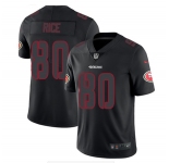 Men's San Francisco 49ers #80 Jerry Rice Black Impact Limited Stitched Jersey