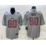 Men's San Francisco 49ers #80 Jerry Rice Grey Atmosphere Fashion 2022 Vapor Untouchable Stitched Limited Jersey