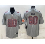 Men's San Francisco 49ers #80 Jerry Rice LOGO Grey Atmosphere Fashion 2022 Vapor Untouchable Stitched Limited Jersey