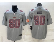 Men's San Francisco 49ers #80 Jerry Rice LOGO Grey Atmosphere Fashion 2022 Vapor Untouchable Stitched Limited Jersey
