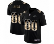 Men's San Francisco 49ers #80 Jerry Rice Limited Black Statue of Liberty Football Jersey