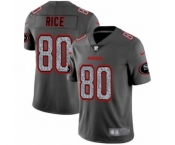 Men's San Francisco 49ers #80 Jerry Rice Limited Gray Static Fashion Limited Football Jersey