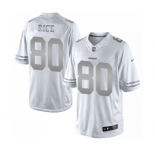 Men's San Francisco 49ers #80 Jerry Rice Limited White Platinum Football Jersey
