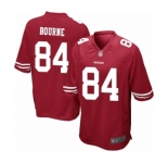 Men's San Francisco 49ers #84 Kendrick Bourne Game Red Team Color Football Jersey