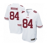 Men's San Francisco 49ers #84 Kendrick Bourne Game White Football Jersey