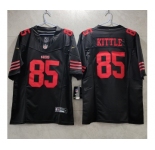 Men's San Francisco 49ers #85 George Kittle Black 2023 F.U.S.E. Vapor Untouchable Limited Stitched Football Jersey