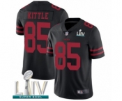 Men's San Francisco 49ers #85 George Kittle Black Alternate Vapor Untouchable Limited Player Super Bowl LIV Bound Football Jersey