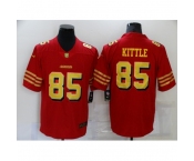 Men's San Francisco 49ers #85 George Kittle Red Gold Untouchable Limited Jersey