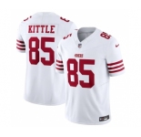 Men's San Francisco 49ers #85 George Kittle White 2023 F.U.S.E. Vapor Untouchable Limited Stitched Football Jersey