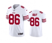 Men's San Francisco 49ers #86 Danny Gray White Stitched Football Jersey