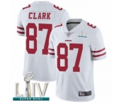 Men's San Francisco 49ers #87 Dwight Clark White Vapor Untouchable Limited Player Super Bowl LIV Bound Football Jersey