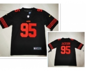 Men's San Francisco 49ers #95 Drake Jackson 2022 Black Vapor Untouchable Stitched Jersey