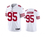 Men's San Francisco 49ers #95 Drake Jackson 2022 White Vapor Untouchable Stitched Football Jersey
