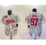 Men's San Francisco 49ers #97 Nick Bosa Arctic Camo 2024 Salute to Service Stitched Baseball Jerseys