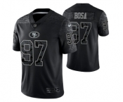 Men's San Francisco 49ers #97 Nick Bosa Black Reflective Limited Stitched Football Jersey