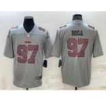 Men's San Francisco 49ers #97 Nick Bosa Grey Atmosphere Fashion 2022 Vapor Untouchable Stitched Limited Jersey
