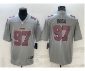 Men's San Francisco 49ers #97 Nick Bosa Grey Atmosphere Fashion 2022 Vapor Untouchable Stitched Limited Jersey