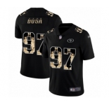Men's San Francisco 49ers #97 Nick Bosa Limited Black Statue of Liberty Football Jersey