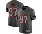Men's San Francisco 49ers #97 Nick Bosa Limited Gray Static Fashion Limited Football Jersey