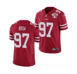 Men's San Francisco 49ers #97 Nick Bosa Red 2021 75th Anniversary Vapor Untouchable Limited Stitched Football Jersey