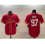 Men's San Francisco 49ers #97 Nick Bosa Red Cool Base Stitched Baseball Jersey
