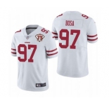 Men's San Francisco 49ers #97 Nick Bosa White 2021 75th Anniversary Vapor Untouchable Limited Stitched Football Jersey