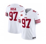 Men's San Francisco 49ers #97 Nick Bosa White 2023 F.U.S.E. With 1-Star C Patch Vapor Untouchable Limited Football Stitched Jersey