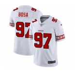 Men's San Francisco 49ers #97 Nick Bosa White Team Logo Cool Edition Jersey