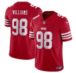 Men's San Francisco 49ers #98 Mykel Williams Red 2025 Draft F.U.S.E. Vapor Untouchable Limited Football Stitched Jersey