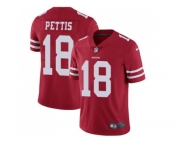 Nike San Francisco 49ers #18 Dante Pettis Red Team Color Men Stitched NFL Vapor Untouchable Limited Jersey