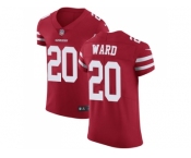 Nike San Francisco 49ers #20 Jimmie Ward Red Team Color Men Stitched NFL Vapor Untouchable Elite Jersey