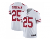 Nike San Francisco 49ers #25 Richard Sherman White Men Stitched NFL Vapor Untouchable Limited Jersey