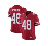 Nike San Francisco 49ers #48 Fred Warner Red Team Color Men Stitched NFL Vapor Untouchable Limited Jersey