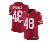 Nike San Francisco 49ers #48 Fred Warner Red Team Color Men Stitched NFL Vapor Untouchable Limited Jersey