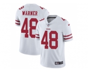Nike San Francisco 49ers #48 Fred Warner White Men Stitched NFL Vapor Untouchable Limited Jersey
