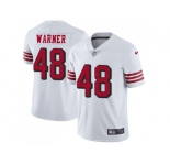 Nike San Francisco 49ers #48 Fred Warner White Rush Men Stitched NFL Vapor Untouchable Limited Jersey