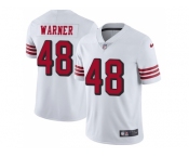 Nike San Francisco 49ers #48 Fred Warner White Rush Men Stitched NFL Vapor Untouchable Limited Jersey