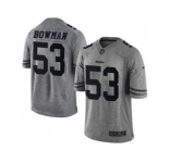 Nike San Francisco 49ers #53 NaVorro Bowman Gray jerseys(Limited)