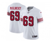 Nike San Francisco 49ers #69 Mike McGlinchey White Rush Men Stitched NFL Vapor Untouchable Limited Jersey