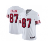Nike San Francisco 49ers #87 Dwight Clark White Rush Men Stitched NFL Vapor Untouchable Limited Jersey