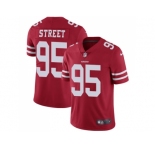 Nike San Francisco 49ers #95 Kentavius Street Red Team Color Men Stitched NFL Vapor Untouchable Limited Jersey